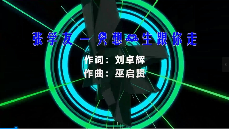 【米柒视频网】张学友 – 只想一生跟你走 (Dj炮哥 ProgHouse Mix粤语) vj素材 [www.mqmix.com].mp4