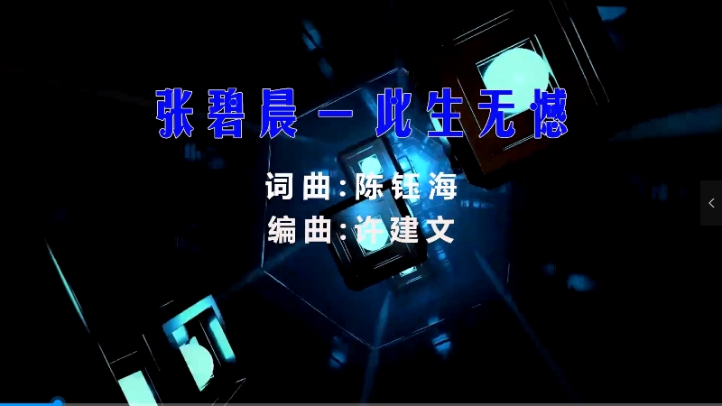 【米柒视频网】张碧晨 – 此生无憾 (Dj啊辉 Electro Mix) 素材vj [www.mqmix.com].mp4