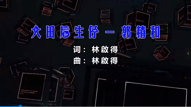 【米柒视频网】林啟得 – 大田後生仔 (DjDell ProgHouse Mix闽南语) 影视vj [www.mqmix.com].mp4